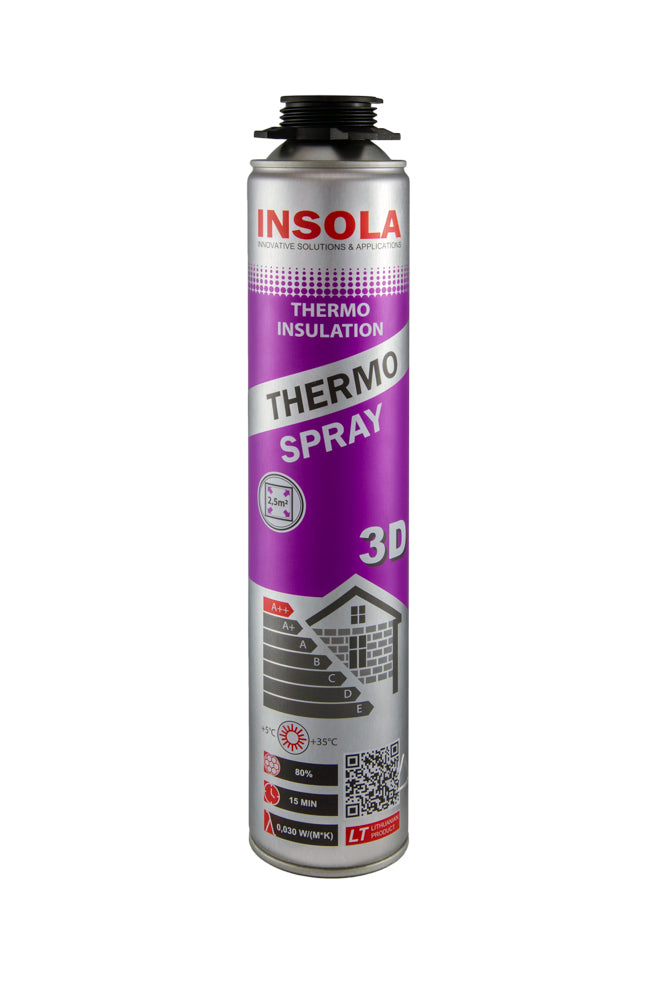 INSOLA pianka montażowa pianka pur Thermo Spray 3D 850ml