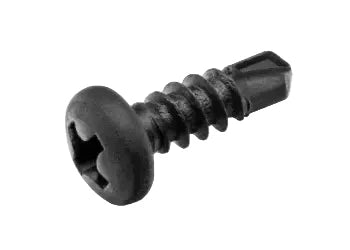 Phosphated self-drilling screw with thread for metal