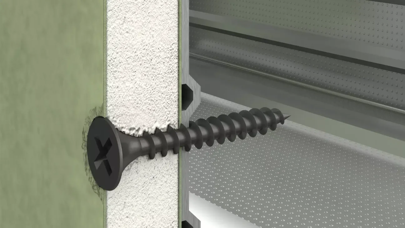 Phosphated plasterboard screw - metal
