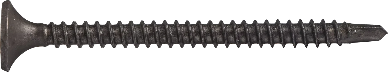 Phosphated self-drilling screw with thread for metal